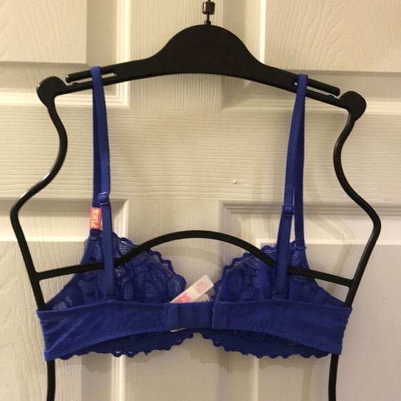 💖 PINK Victoria Secret Underwire Unlined Bra 32B BNWT - Picture 4 of 7